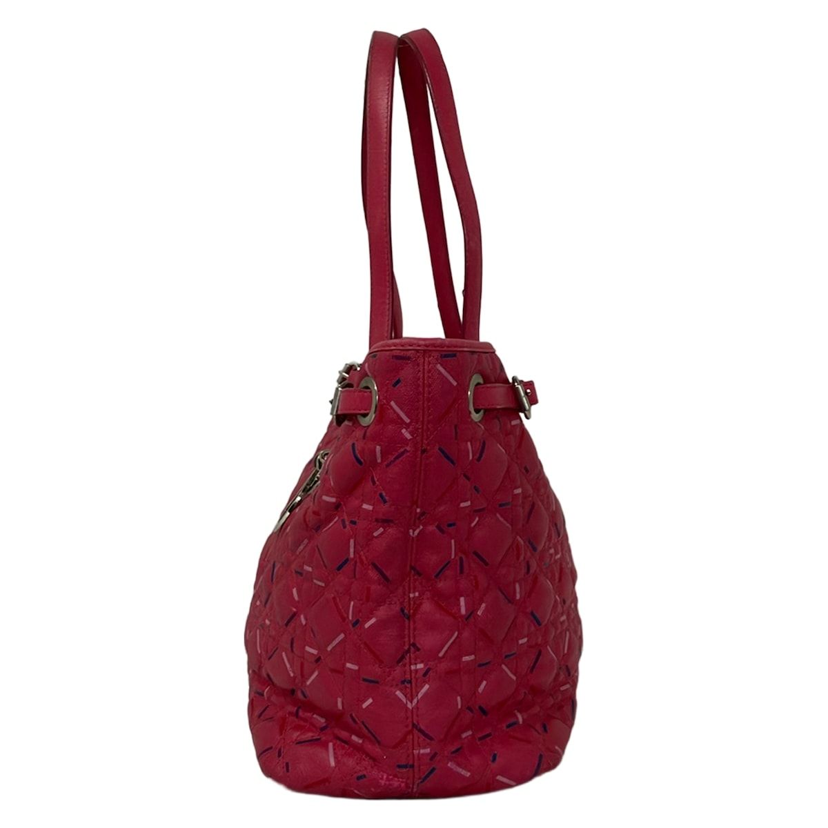 Dior Tote Bag Panarea Pink Navy Light Leather — view 4