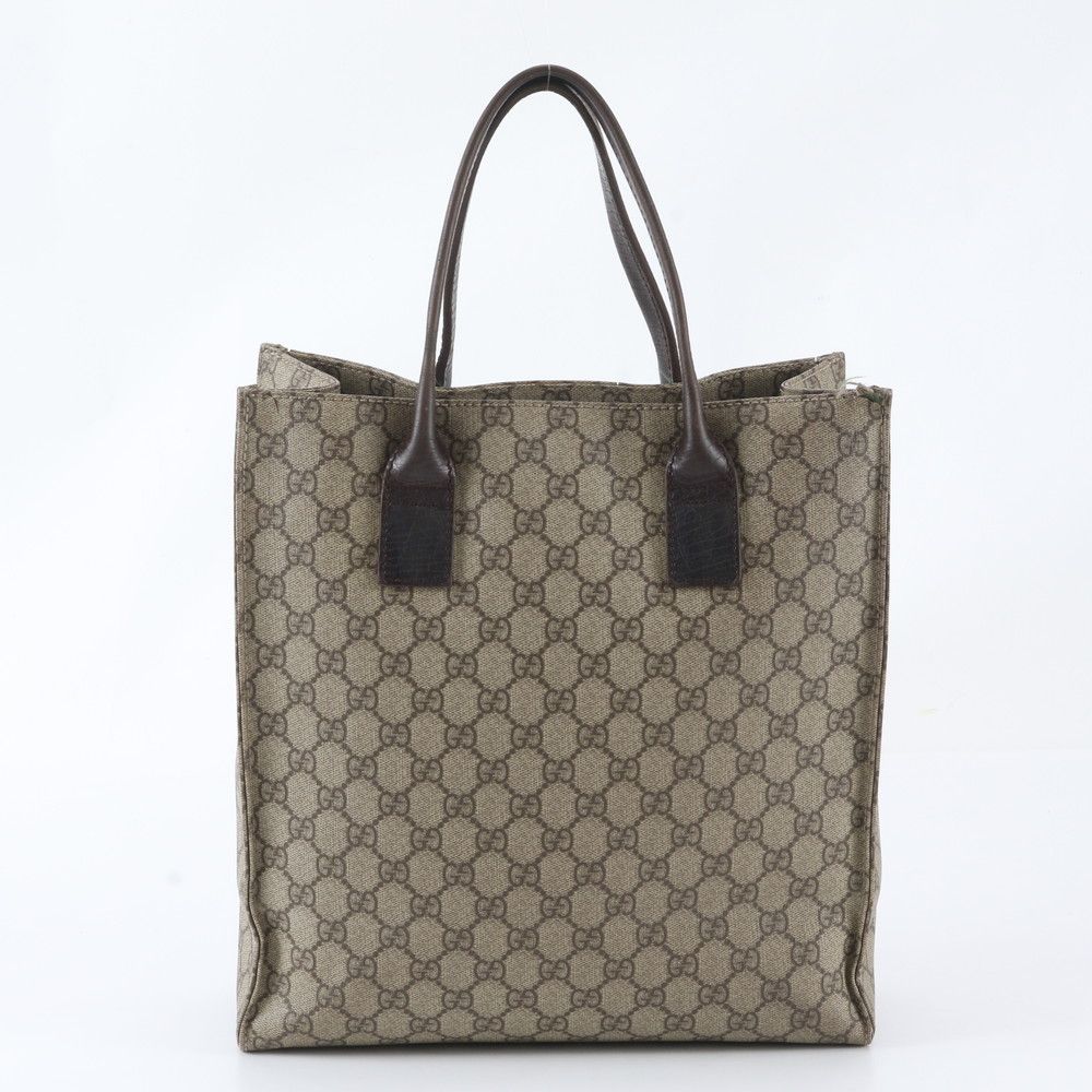 Gucci GG Supreme Leather Tote Bag Shoulder Business Document — view 3