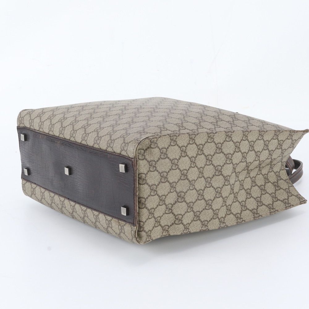 Gucci GG Supreme Leather Tote Bag Shoulder Business Document — view 4