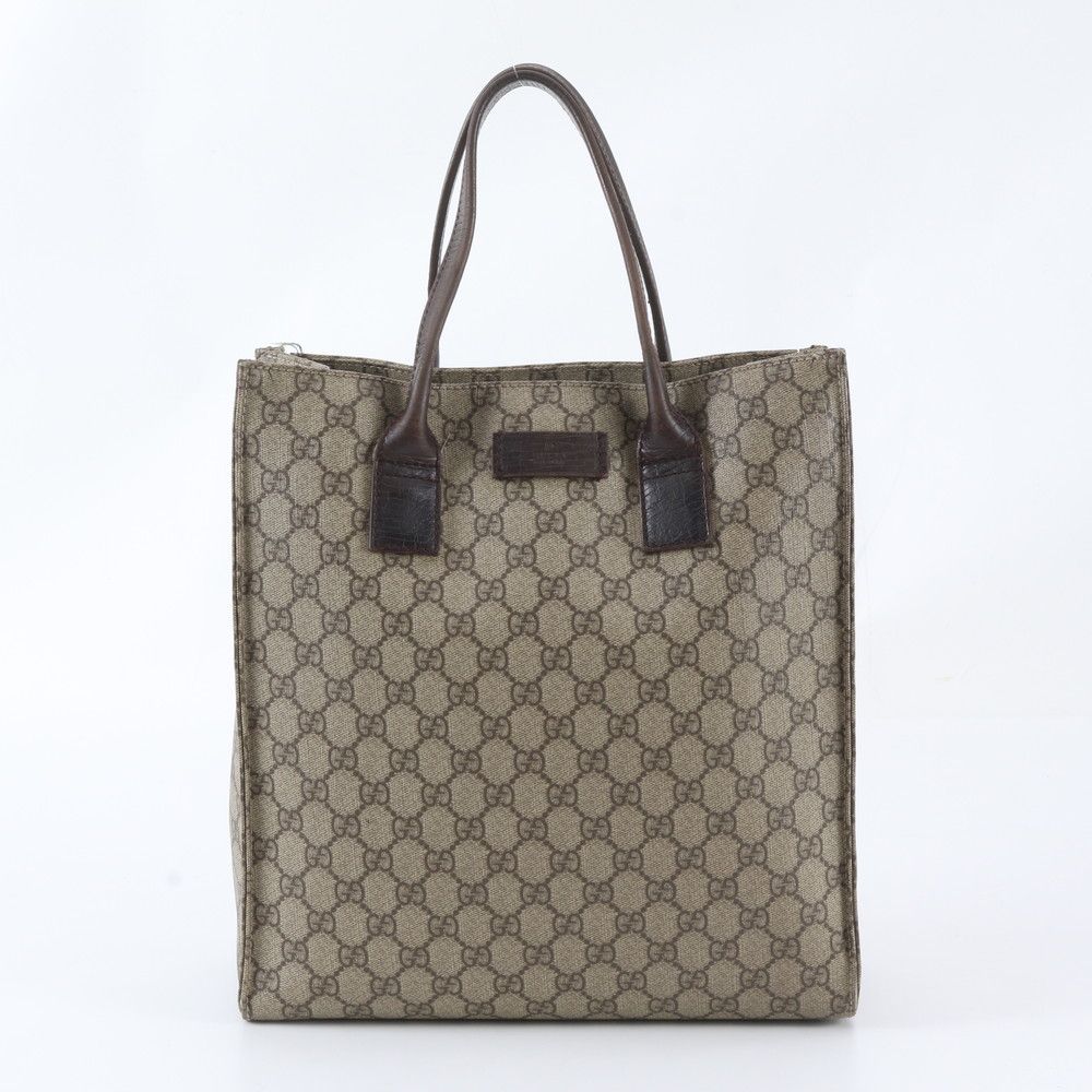 Gucci GG Supreme Leather Tote Bag Shoulder Business Document