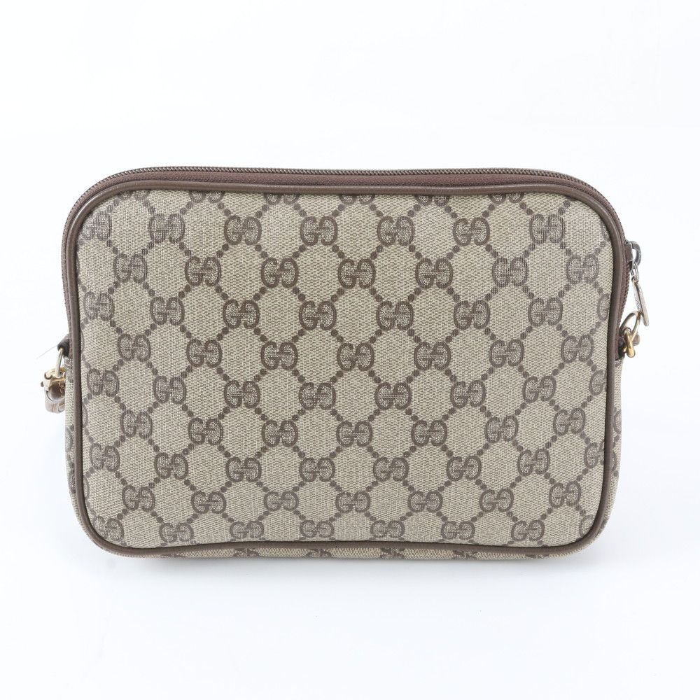 Gucci Vintage GG Supreme Leather Shoulder Bag Crossbody Hand — view 3