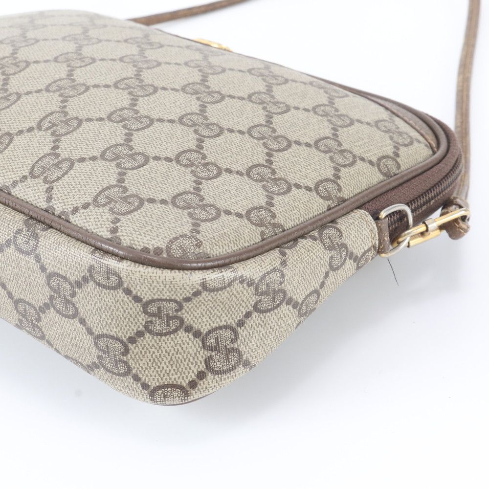 Gucci Vintage GG Supreme Leather Shoulder Bag Crossbody Hand — view 4