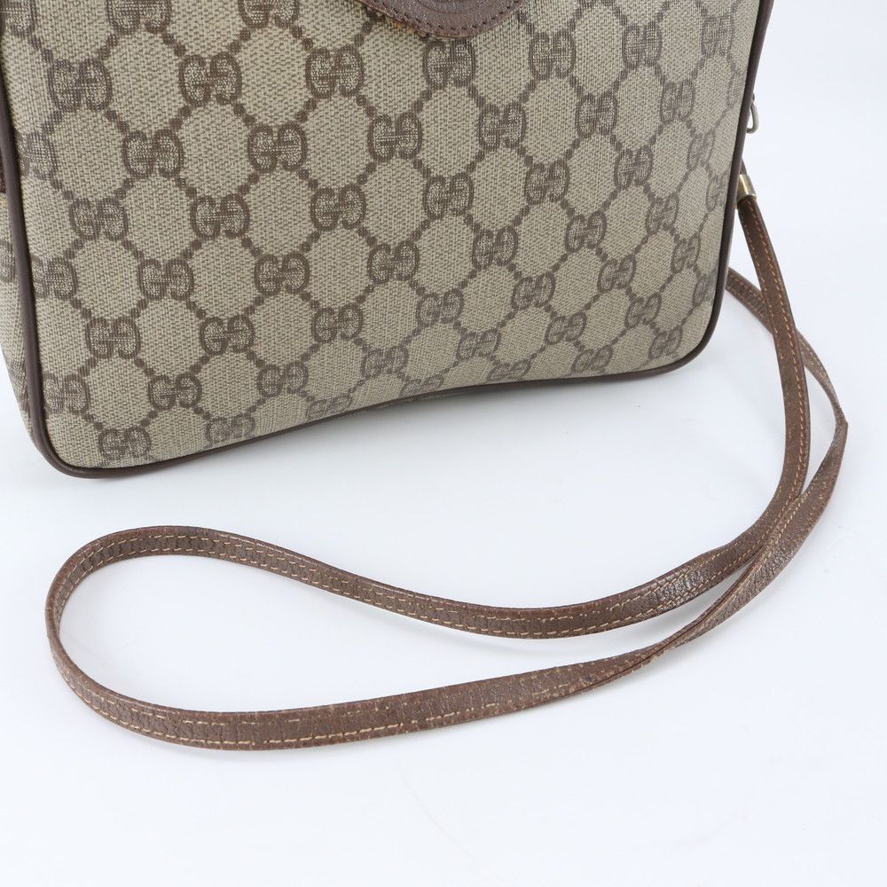 Gucci Vintage GG Supreme 004 58 Leather Shoulder Bag Crossbody Hand — view 2