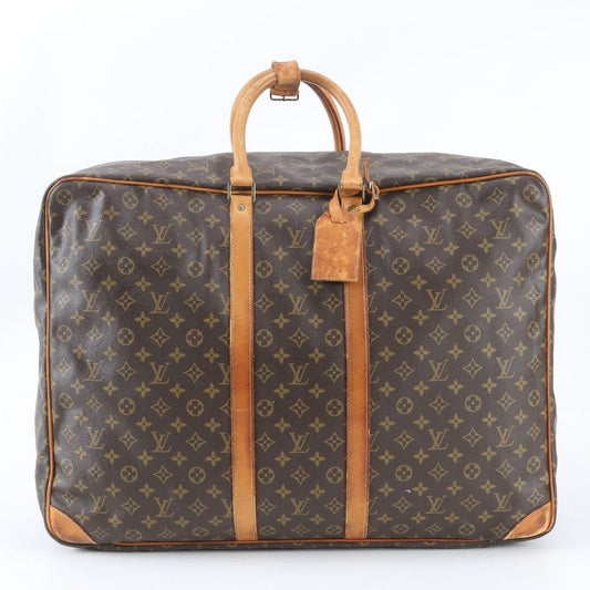 Louis Vuitton Monogram Sirius 55 Leather Boston Bag Tote Carry