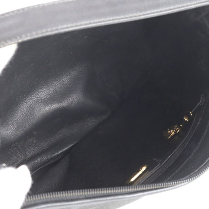 Gucci Vintage Leather Shoulder Bag Black — view 7