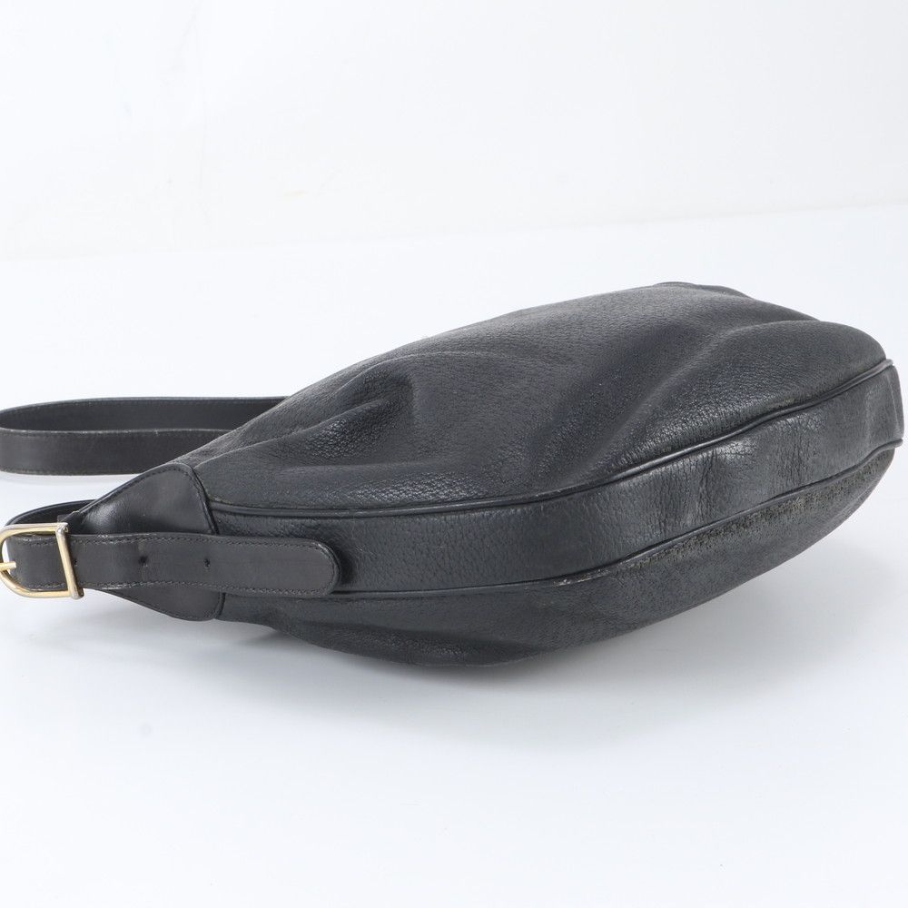 Gucci Vintage Leather Shoulder Bag Black — view 5