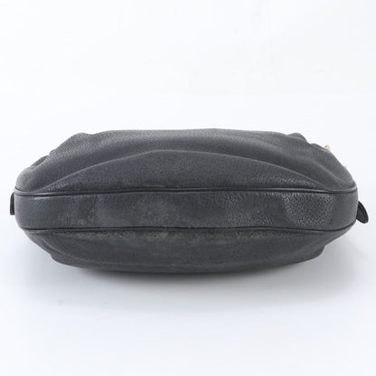 Gucci Vintage Leather Shoulder Bag Black — view 6