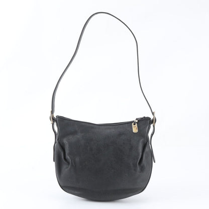 Gucci Vintage Leather Shoulder Bag Black