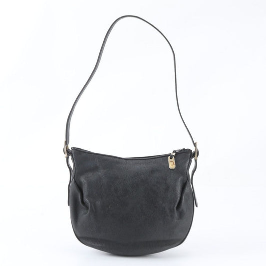Gucci Vintage Leather Shoulder Bag Black