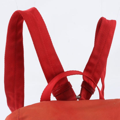 Prada Tessuto Nylon Triangle Logo Leather Backpack Shoulder Bag — view 2