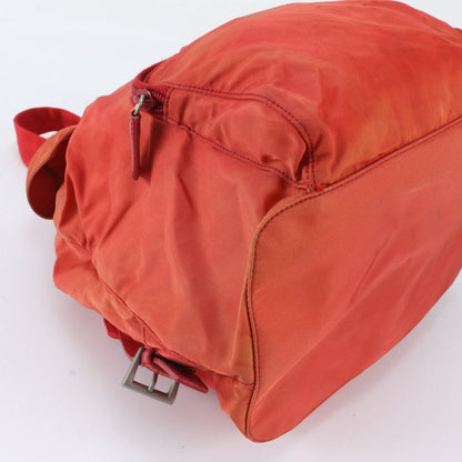 Prada Tessuto Nylon Triangle Logo Leather Backpack Shoulder Bag — view 6