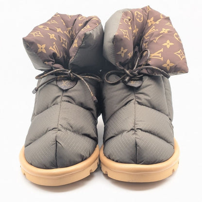 Louis Vuitton Pillow Line Monogram Nylon Khaki Ankle Boots Short Shoes — view 4
