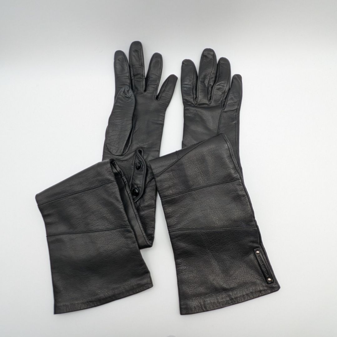 Louis Vuitton Gloves Long Leather Black Sheep