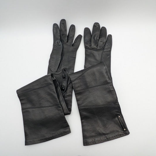 Louis Vuitton Gloves Long Leather Black Sheep