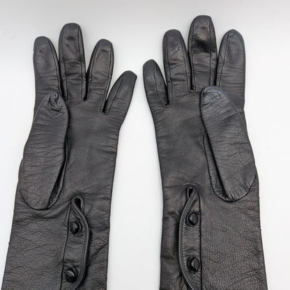 Louis Vuitton Gloves Long Leather Black Sheep — view 2
