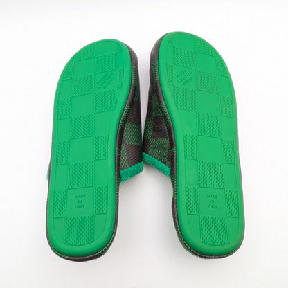 Louis Vuitton Palace Line Damier Green Brown Sandals Slippers — view 6