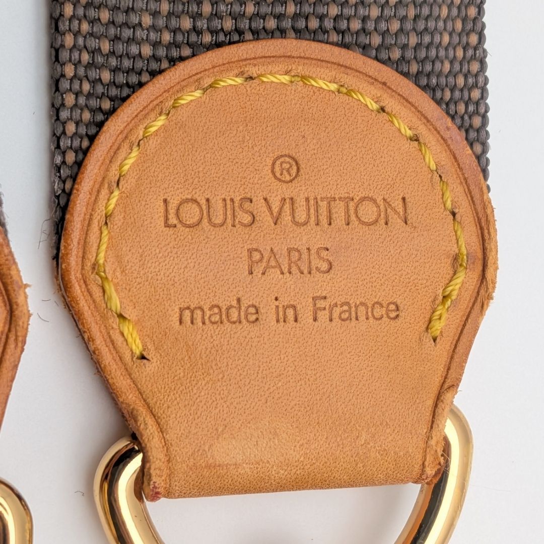 Louis Vuitton Shoulder Strap Vachetta Leather Nylon Logo Adjustable Gold Alize — view 7