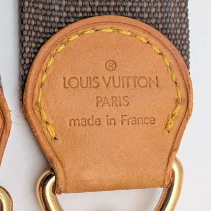 Louis Vuitton Shoulder Strap Vachetta Leather Nylon Logo Adjustable Gold Alize — view 7