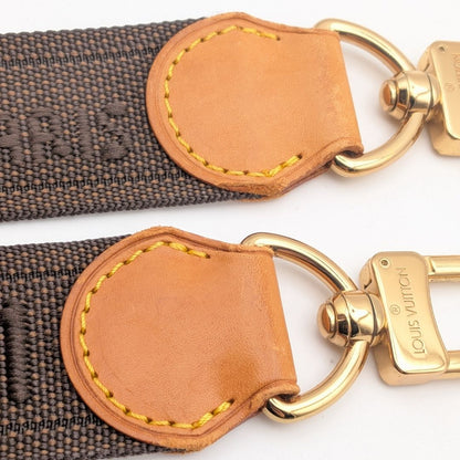 Louis Vuitton Shoulder Strap Vachetta Leather Nylon Logo Adjustable Gold Alize — view 4