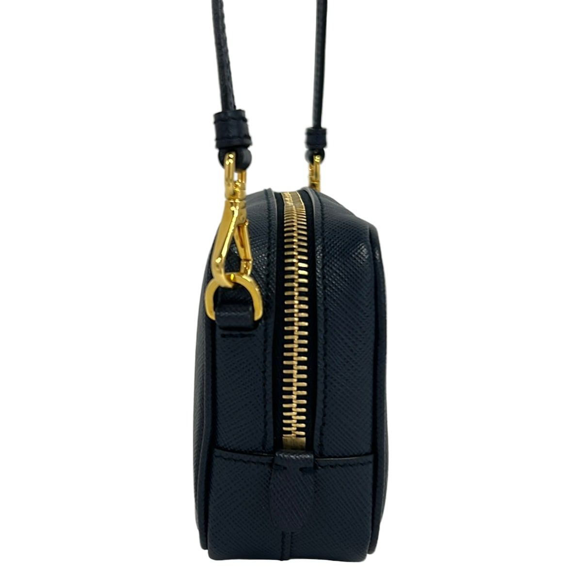 Prada Shoulder Bag Dark Navy Leather — view 4