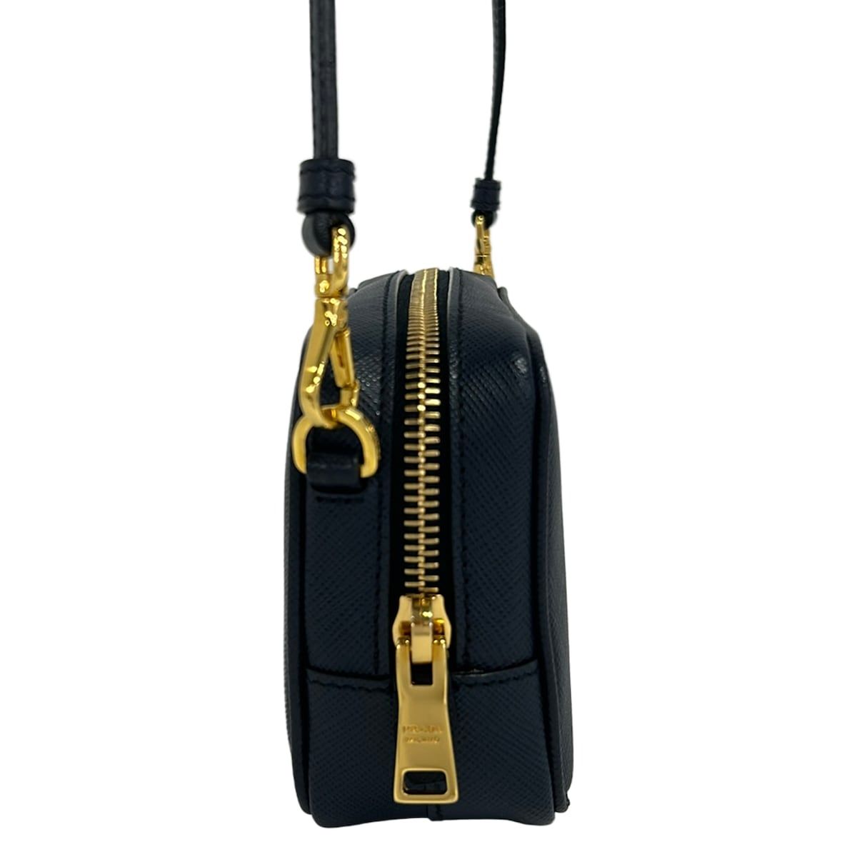 Prada Shoulder Bag Dark Navy Leather — view 2