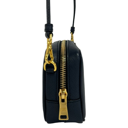 Prada Shoulder Bag Dark Navy Leather — view 2