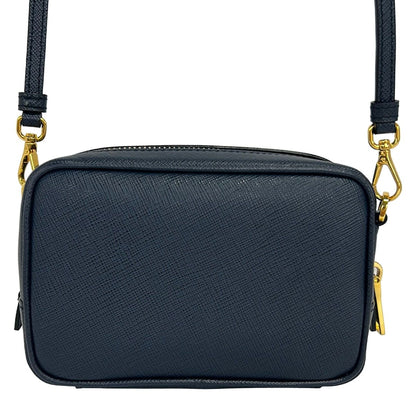 Prada Shoulder Bag Dark Navy Leather — view 3