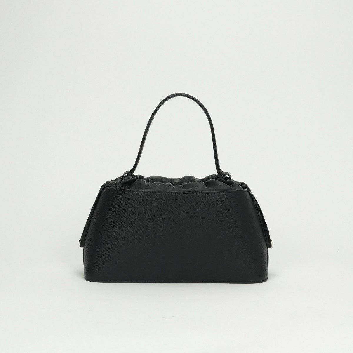 Hermes de Paris Tote Epsom Noir Black Silver Handbag — view 3