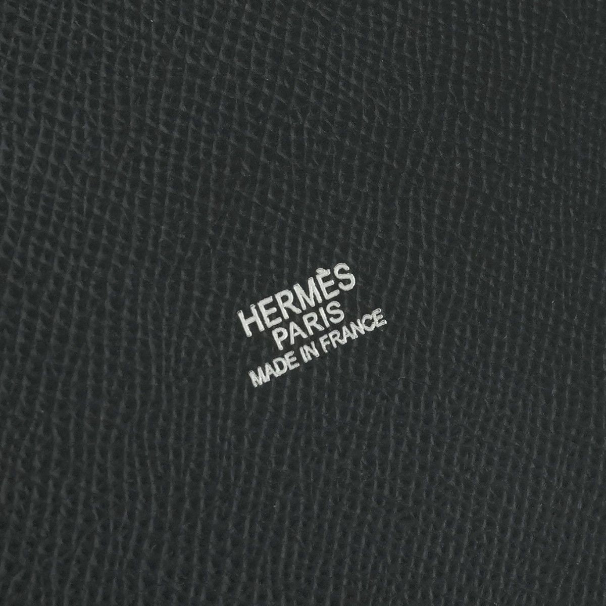 Hermes de Paris Tote Epsom Noir Black Silver Handbag — view 6