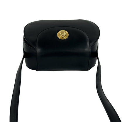 Celine Vintage Star Ball Logo Calf Leather Mini Shoulder Bag Pochette Black — view 4