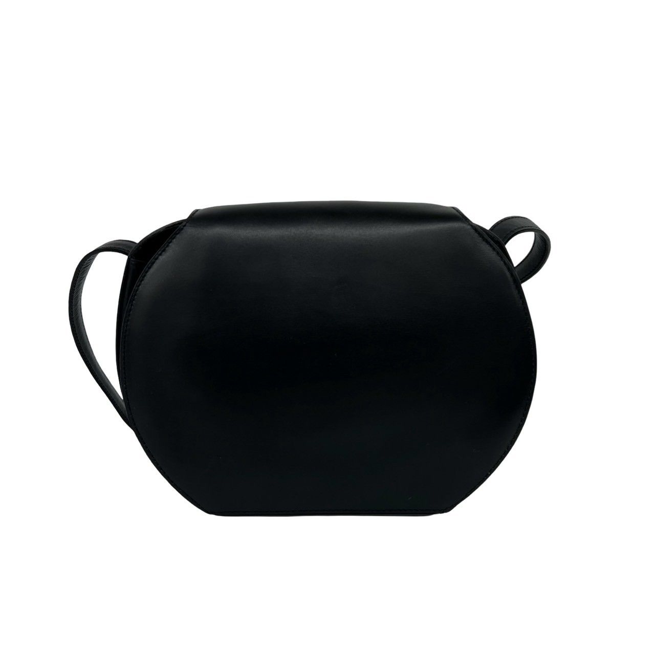 Celine Vintage Star Ball Logo Calf Leather Mini Shoulder Bag Pochette Black — view 3