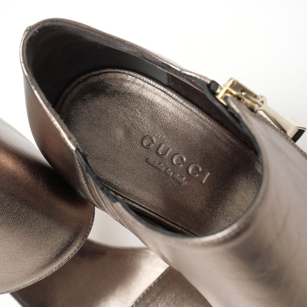 Gucci Sandals Side Zip High Heels RB — view 6