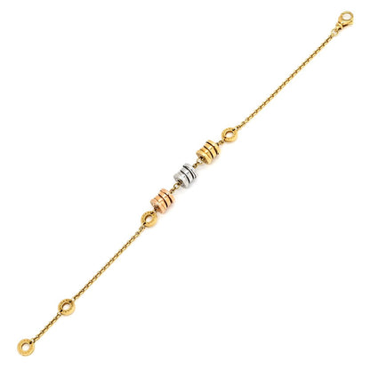 Bvlgari Bracelet B.zero1 Three Element Yellow Gold Pink White WG YG PG — view 2