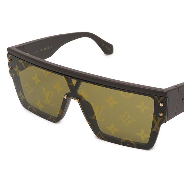 Louis Vuitton Sunglasses LV Waimea L Acetate Chocolate Brown Gold LV Signature — view 4