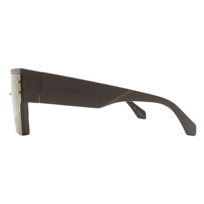 Louis Vuitton Sunglasses LV Waimea L Acetate Chocolate Brown Gold LV Signature — view 3