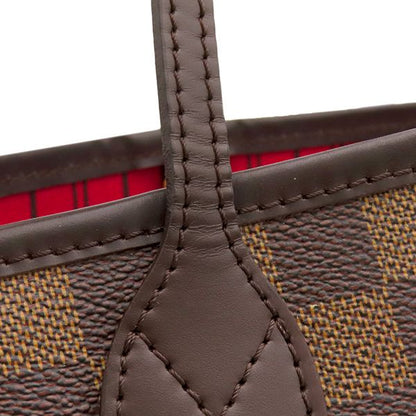 Louis Vuitton Tote Bag Neverfull PM Damier Canvas Ebene Gold Brown — view 6