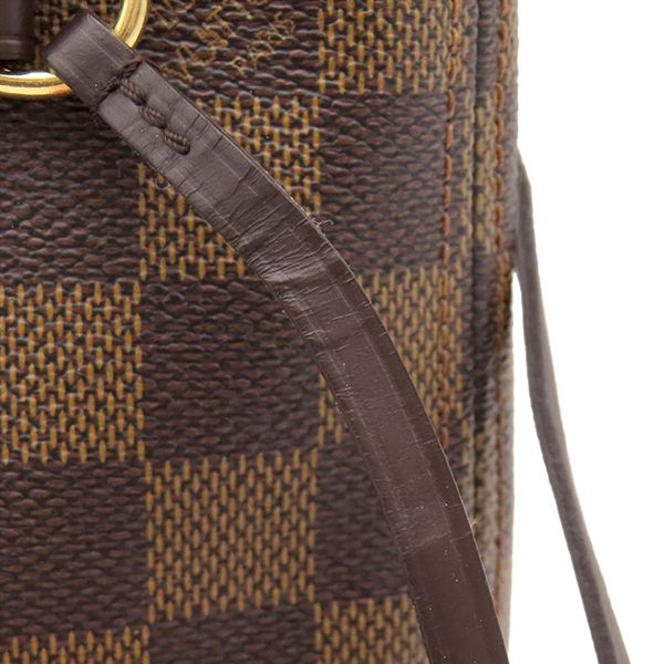 Louis Vuitton Tote Bag Neverfull PM Damier Canvas Ebene Gold Brown — view 5