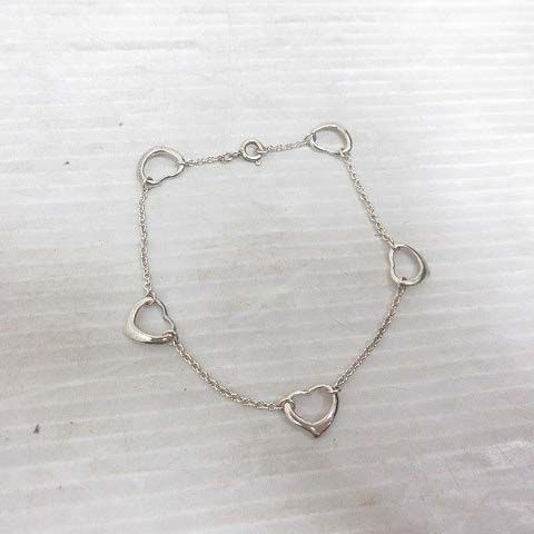 Tiffany & Co Open Heart Bracelet Silver Elsa Peretti