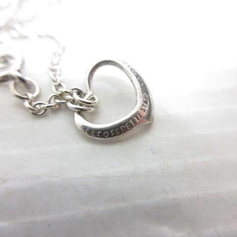 Tiffany & Co Open Heart Bracelet Silver Elsa Peretti — view 3