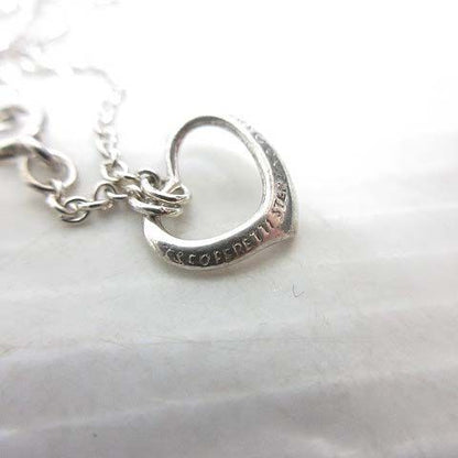 Tiffany & Co Open Heart Bracelet Silver Elsa Peretti — view 3