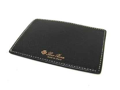 Loro Piana Leather Card Case Black — view 2