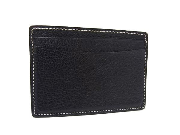 Loro Piana Leather Card Case Black