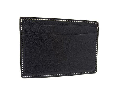 Loro Piana Leather Card Case Black