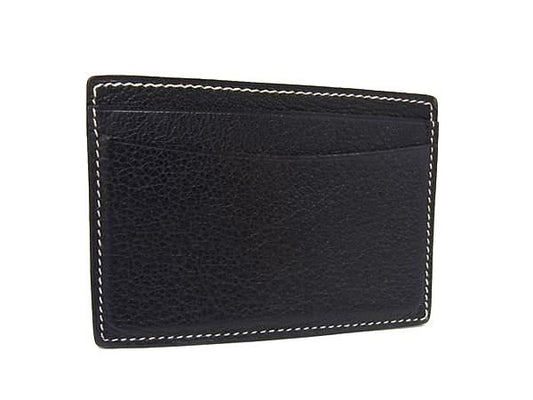 Loro Piana Leather Card Case Black