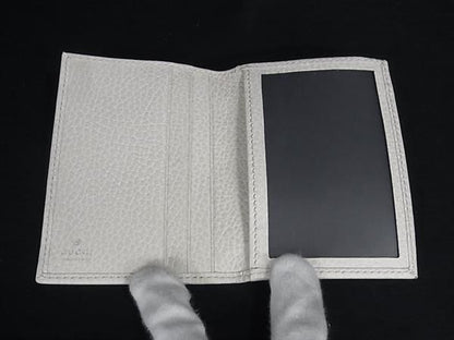 Gucci Leather Card Case Holder Ivory — view 3