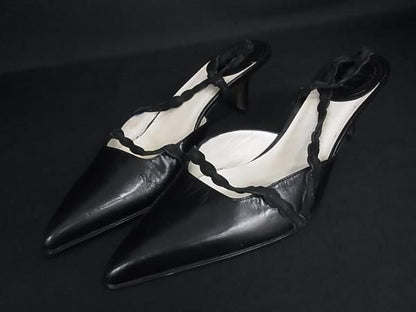Dior Leather Heels Shoes Black