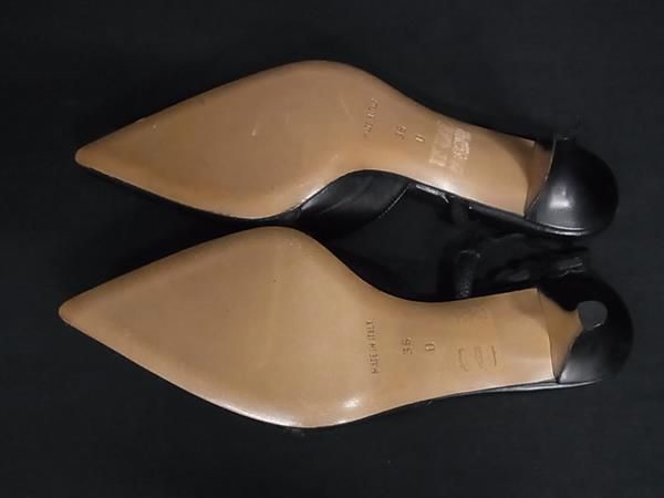 Dior Leather Heels Shoes Black — view 4