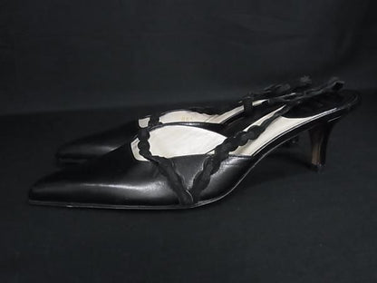 Dior Leather Heels Shoes Black — view 3