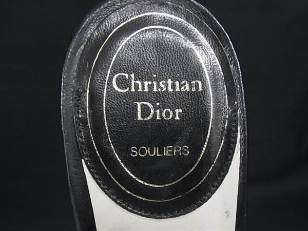 Dior Leather Heels Shoes Black — view 6