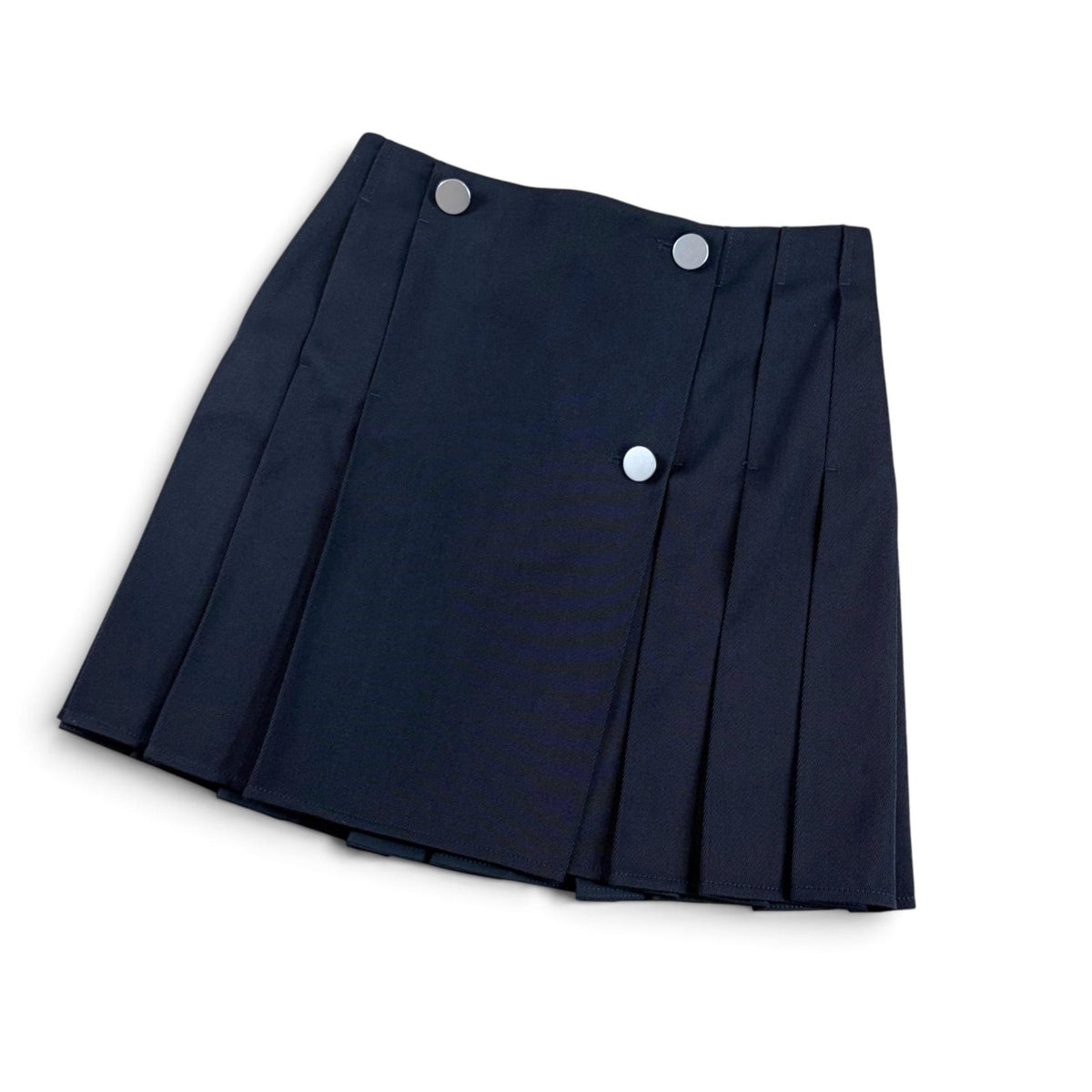 Bottega Veneta High Waist Pleated Mini Skirt Black Knee Length Asymmetric Style